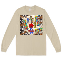 Mushroom faith puzzle ribbon Long Sleeve Tee - TumblerDesignByShophia