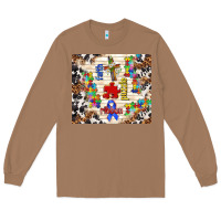 Toasted Coconut faith puzzle ribbon Long Sleeve Tee - TumblerDesignByShophia