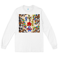 White faith puzzle ribbon Long Sleeve Tee - TumblerDesignByShophia