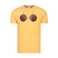 Vintage Mustard coconut bra easy adult halloween tiki party costume t shirt Vintage Tee - linhVisuals