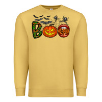 Antique Gold boo halloween Premium Sweatshirt - CowhideDigitalArt