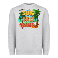 Heather Grey Sun salt sand Heavyweight Sweatshirt - FaDigitalArtStudio