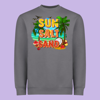 Sun Salt Sand Heavyweight Sweatshirt Designed By Fadigitalartstudio
