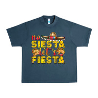 Midnight Navy No Siesta Let's Fiesta Urban Heavy Tee - texasbilliewilder