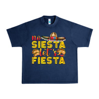 Navy No Siesta Let's Fiesta Urban Heavy Tee - texasbilliewilder