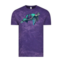 Cloud Purple turtle Vintage Tee - RanaPortraitStore