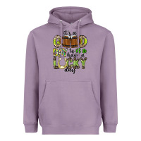 Lavender It's a Good Day To Have a Lucky Day Heavyweight Hoodie - CowhideDigitalArt