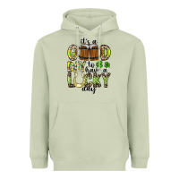 Matcha It's a Good Day To Have a Lucky Day Heavyweight Hoodie - CowhideDigitalArt