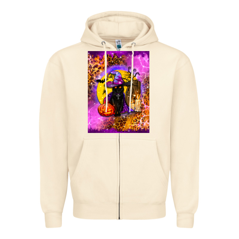 Witchy Cat Zipper Hoodie by BundleAndBundleShop | Teevron