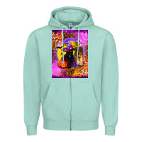 Seafoam witchy cat Zipper Hoodie - BundleAndBundleShop