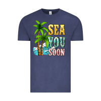 Vintage Denim Sea you soon Vintage Tee - NancyCooperArtShop