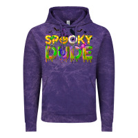 Cloud Purple spooky dude Vintage Hoodie - NancyCooperArtShop