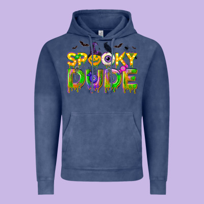 Spooky Dude Vintage Hoodie Designed By Nancycooperartshop