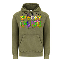 Vintage Olive spooky dude Vintage Hoodie - NancyCooperArtShop