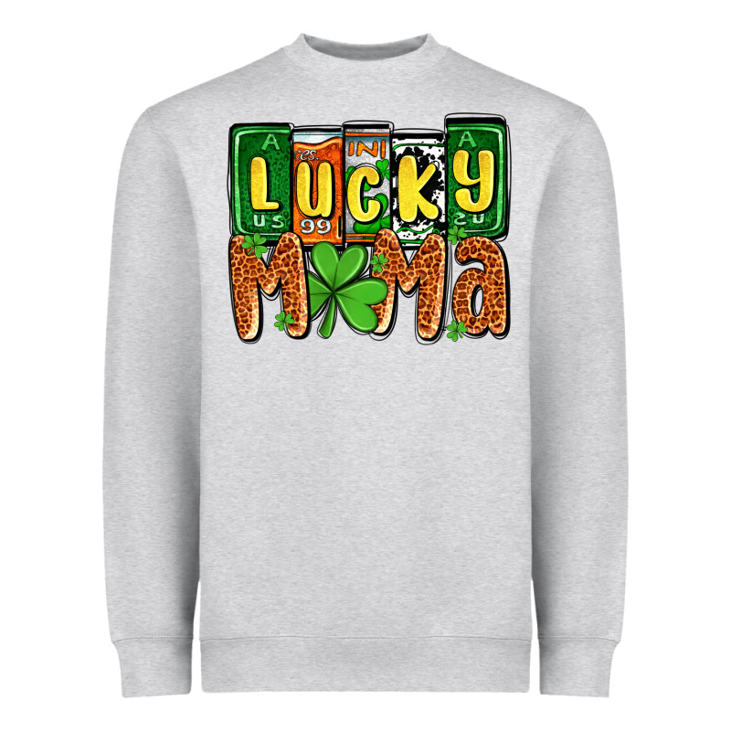 St. Patrick's Lucky Mama Heavyweight Sweatshirt by OliviaCreatesArt | Teevron