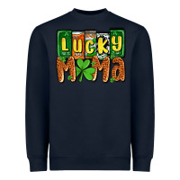 Navy St. Patrick's lucky mama Heavyweight Sweatshirt - OliviaCreatesArt