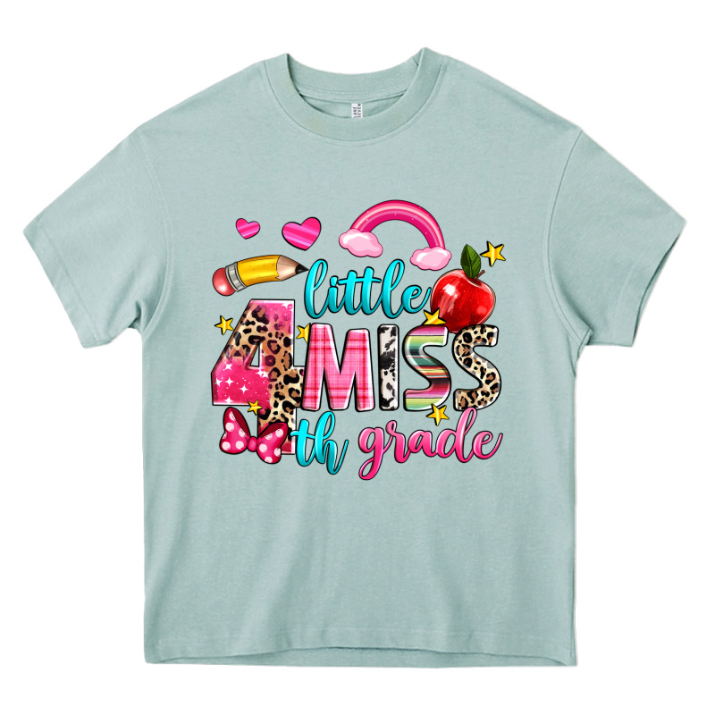 Little Miss Fourth Grade Heavy Core Tee by NancyCooperArtShop | Teevron