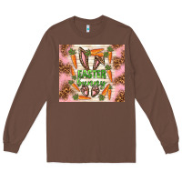 Chestnut easter bunny with carrots Long Sleeve Tee - TumblerDesignByShophia