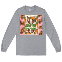 Heather Grey easter bunny with carrots Long Sleeve Tee - TumblerDesignByShophia