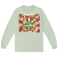 Matcha easter bunny with carrots Long Sleeve Tee - TumblerDesignByShophia