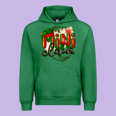 Mini Claus Christmas Urban Hoodie Designed By Barkaloodesign