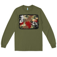 Army Green army cowhide leopard Christmas Long Sleeve Tee - Jasminsmagicworld