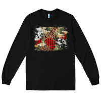 Black army cowhide leopard Christmas Long Sleeve Tee - Jasminsmagicworld