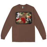Chestnut army cowhide leopard Christmas Long Sleeve Tee - Jasminsmagicworld