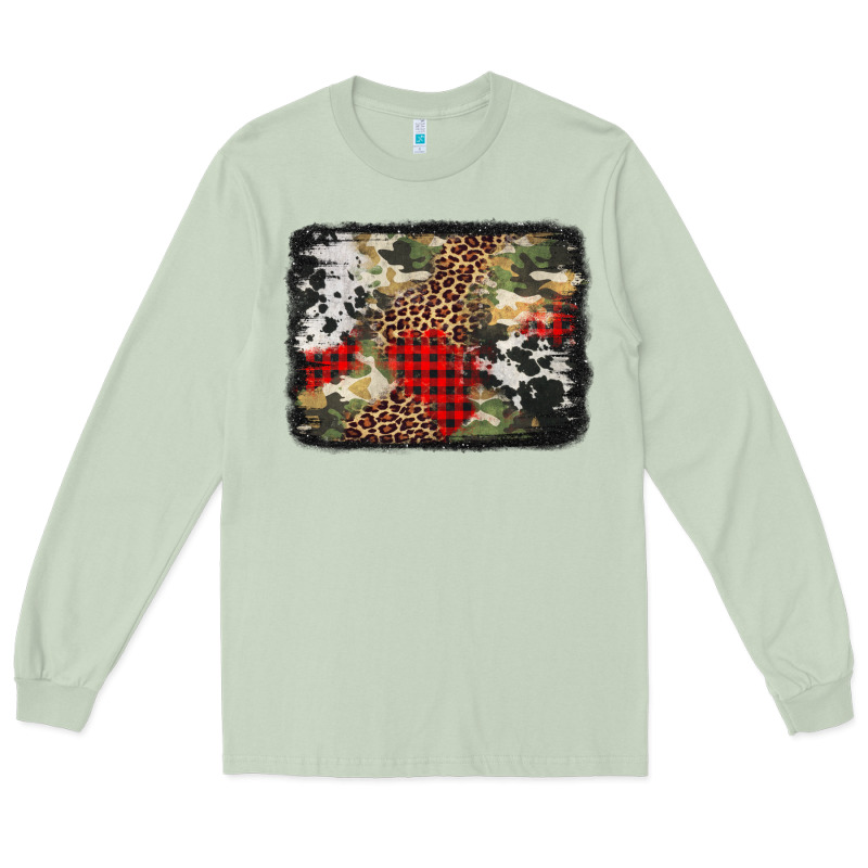 Army Cowhide Leopard Christmas Long Sleeve Tee by Jasminsmagicworld | Teevron