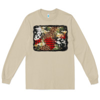 Mushroom army cowhide leopard Christmas Long Sleeve Tee - Jasminsmagicworld
