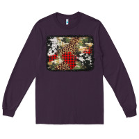 Plum army cowhide leopard Christmas Long Sleeve Tee - Jasminsmagicworld