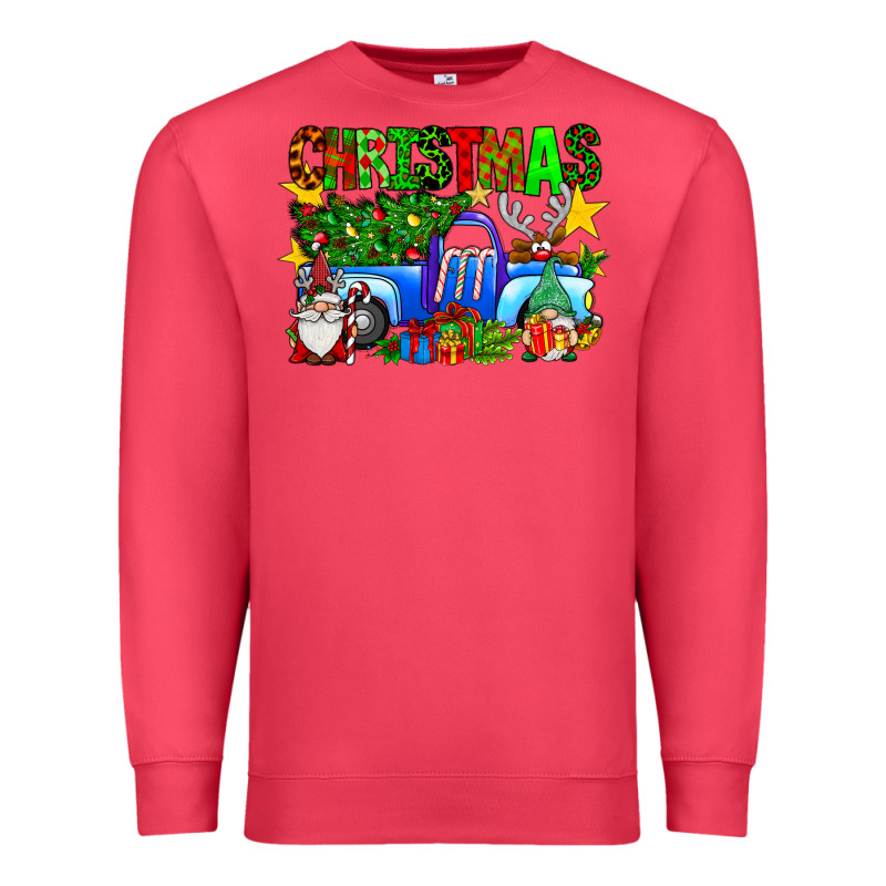 Christmas Truck Premium Sweatshirt by SublimationCraftShop | Teevron