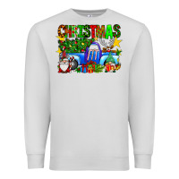 Dove Grey christmas truck Premium Sweatshirt - SublimationCraftShop