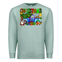 Seafoam christmas truck Premium Sweatshirt - SublimationCraftShop