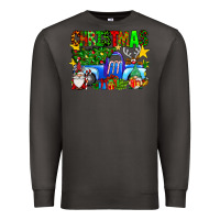 Smoke christmas truck Premium Sweatshirt - SublimationCraftShop