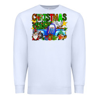 White christmas truck Premium Sweatshirt - SublimationCraftShop