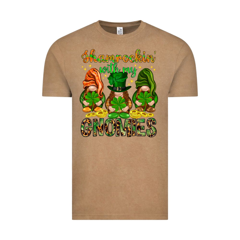 Shamrockin With My Gnomies Vintage Tee by NancyCooperArtShop | Teevron