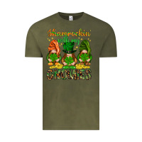 Vintage Olive shamrockin with my gnomies Vintage Tee - NancyCooperArtShop
