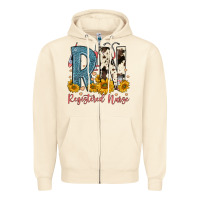 Sandshell rn registered nurse Zipper Hoodie - FaDigitalArtStudio
