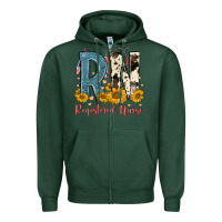 Sports Green rn registered nurse Zipper Hoodie - FaDigitalArtStudio