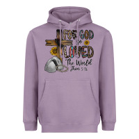 Lavender for god so loved the world jhon Heavyweight Hoodie - CowhideDigitalArt