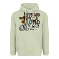 Matcha for god so loved the world jhon Heavyweight Hoodie - CowhideDigitalArt