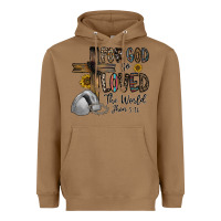 Toasted Coconut for god so loved the world jhon Heavyweight Hoodie - CowhideDigitalArt
