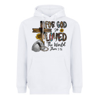 White for god so loved the world jhon Heavyweight Hoodie - CowhideDigitalArt