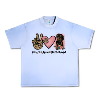 Grape Ice peace love dachshund Urban Heavy Tee - JahusDesignShop