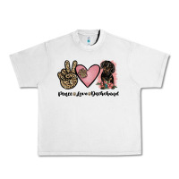 Lunar Rock peace love dachshund Urban Heavy Tee - JahusDesignShop