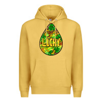 Antique Gold St.patrick's teardrop earrings Premium Hoodie - FaDigitalArtStudio