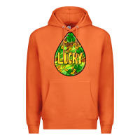 Carrot St.patrick's teardrop earrings Premium Hoodie - FaDigitalArtStudio
