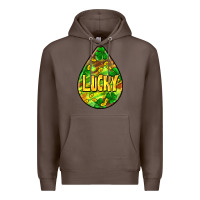 Coffee St.patrick's teardrop earrings Premium Hoodie - FaDigitalArtStudio