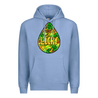 Colony Blue St.patrick's teardrop earrings Premium Hoodie - FaDigitalArtStudio